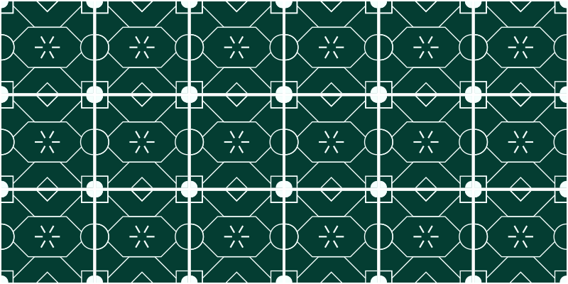 Tile vinyl carpet geometric green design - TenStickers