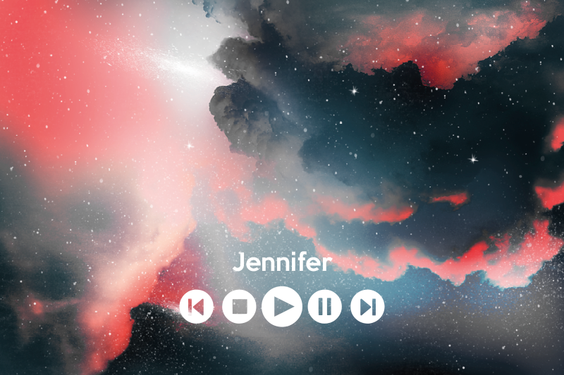 Outer space custom music teen vinyl carpet - TenStickers