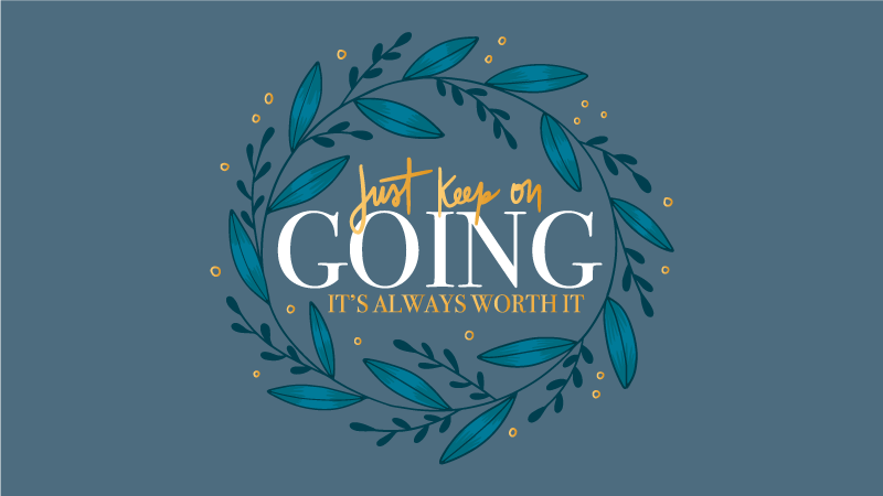 Just keep going custom vinyl carpet - TenStickers