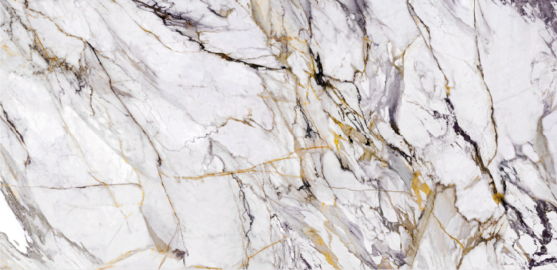 Marble vinyl carpet with elegant grey veining - TenStickers