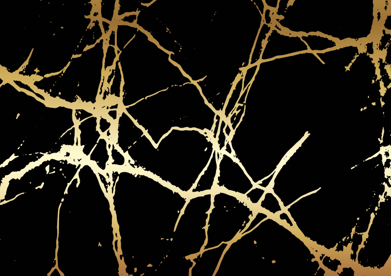 Elegant Gold Stripes marble vinyl carpet - TenStickers