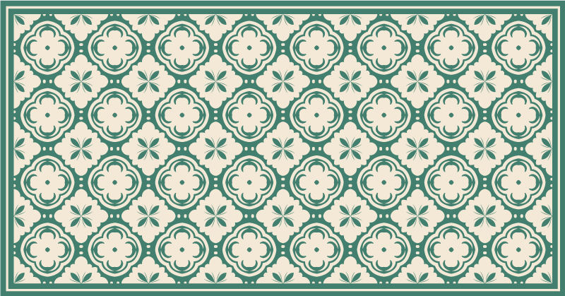 Elegant Floral Element marble vinyl carpet - TenStickers