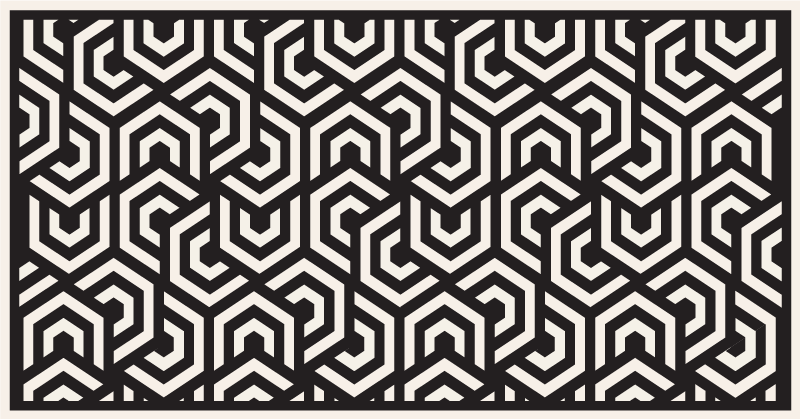 Vintage  hypnotic vinyl floor rug - TenStickers