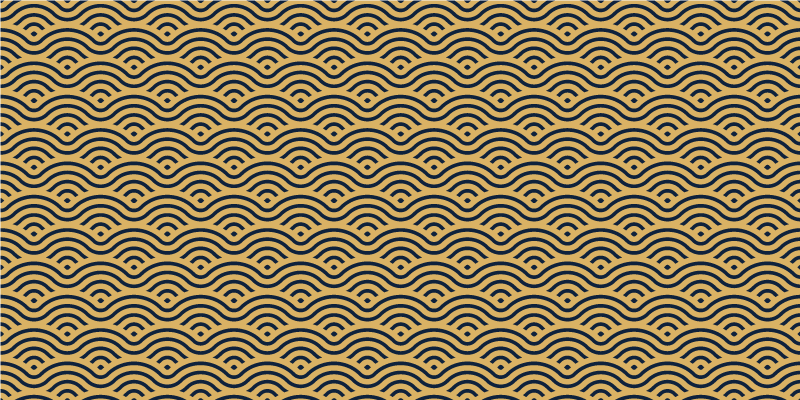 Wavy Patterned Look geometric vinyl carpet - TenStickers