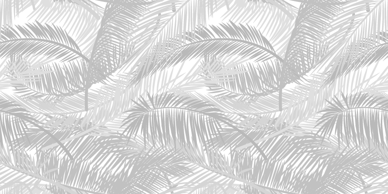 Stylish Palm Leaves nature vinyl carpet - TenStickers