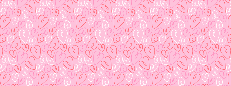 Pink Heart Pattern bedroom vinyl carpet - TenStickers
