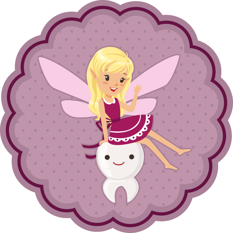 FAIRY AND TOOTH kids vinyl carpet - TenStickers