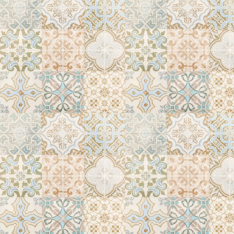 Old relic spanish style vinyl rug - TenStickers