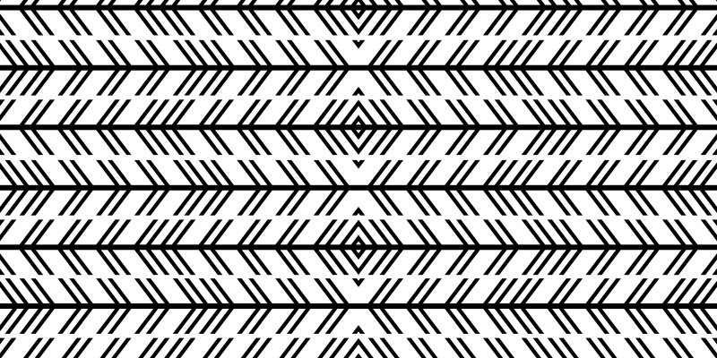 Chevron black lines striped vinyl carpet - TenStickers