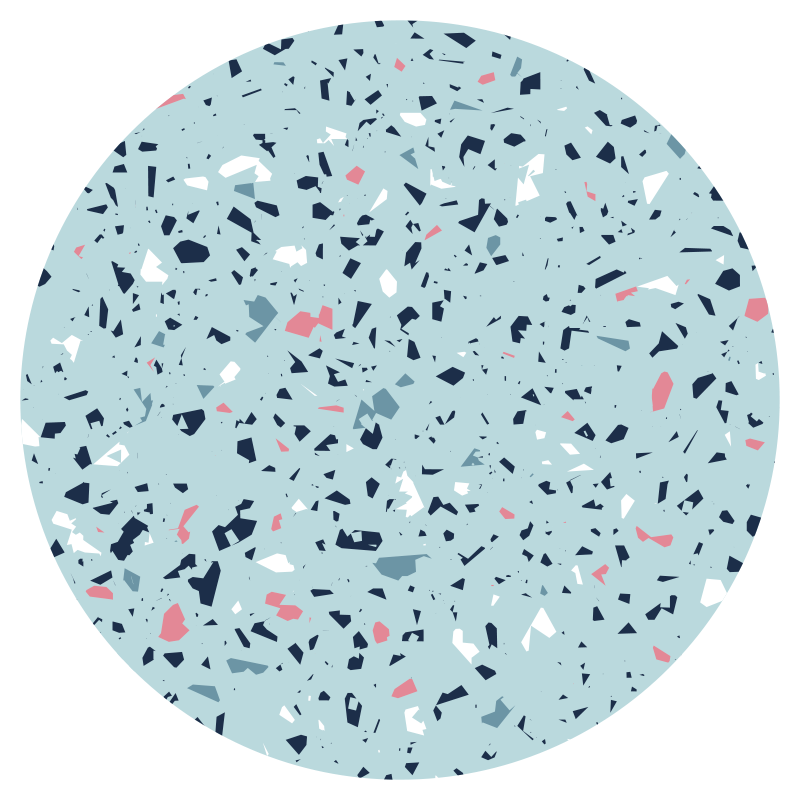 Blue terrazzo style kitchen vinyl carpet - TenStickers