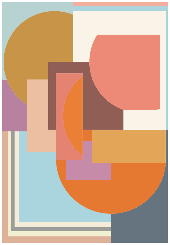 Modern geometric mosaic mosaic floor tiles - TenStickers