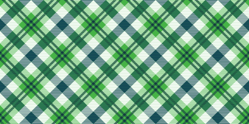 Plaid Pattern Green striped vinyl carpet - TenStickers