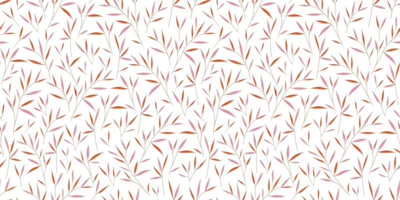 Delicate Leaf Pattern floral vinyl carpet - TenStickers