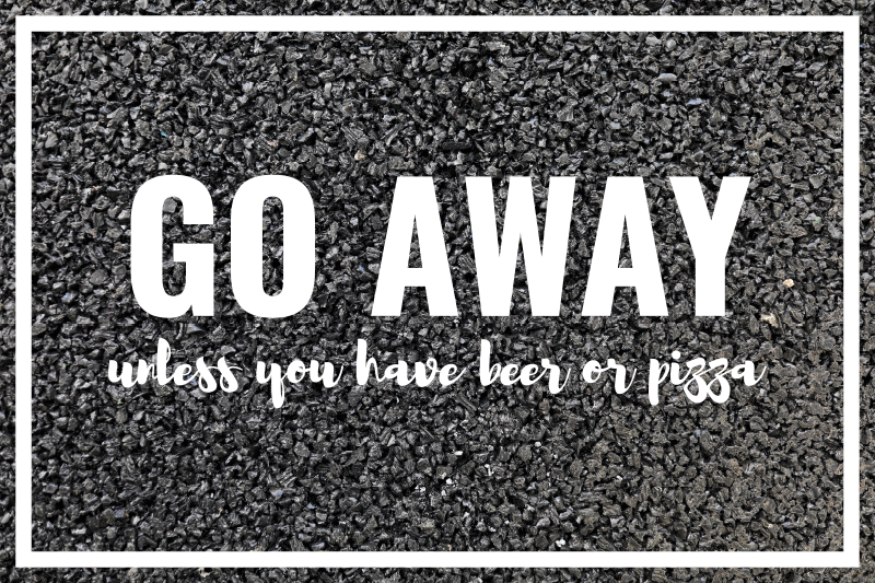 Go away unless entrance hall vinyl carpet - TenStickers