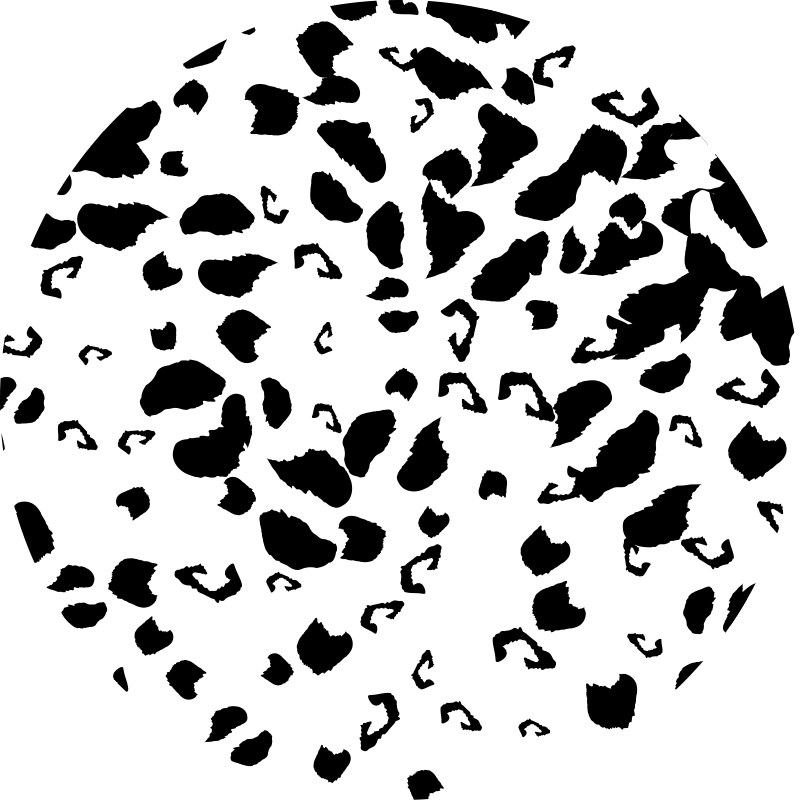 Black and white giraffe spots animal print vinyl carpet - TenStickers