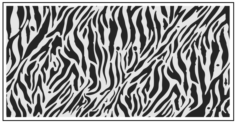 Zebra stripes patterned animal print vinyl carpet - TenStickers