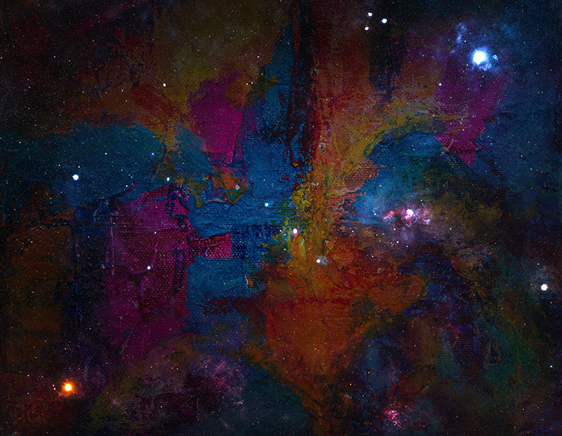 Cosmic Space Design star vinyl carpet - TenStickers