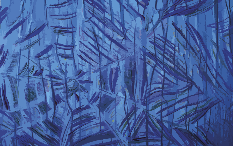 Nature vinyl carpet exotic foliage design - TenStickers