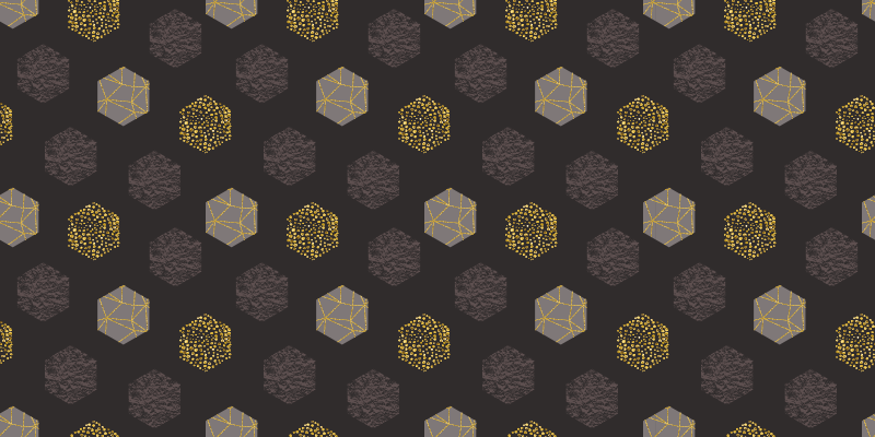 Textured Hexagon Pattern geometric vinyl carpet - TenStickers