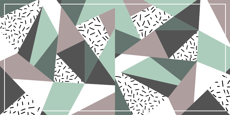 Abstract Triangular Shapes geometric vinyl carpet - TenStickers