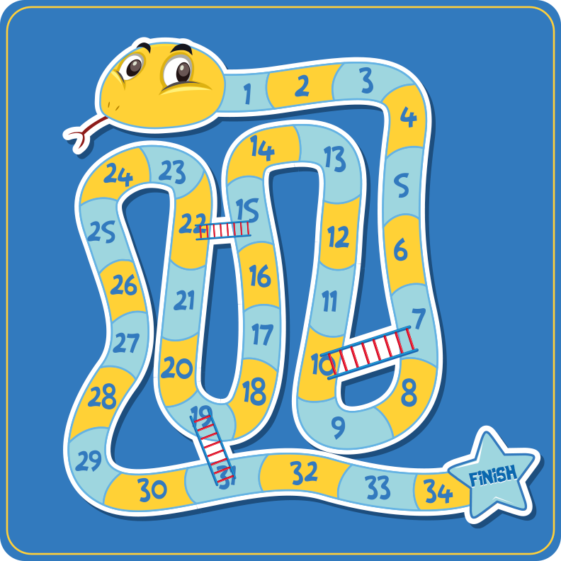 Snake and ladders game vinyl carpet - TenStickers
