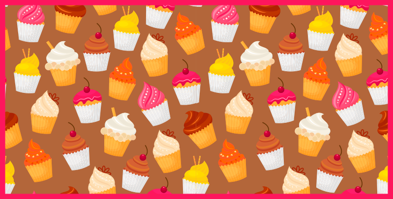 Cupcake delight kitchen vinyl carpet - TenStickers