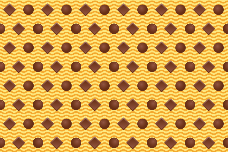 Chocolate pattern kitchen vinyl carpet - TenStickers