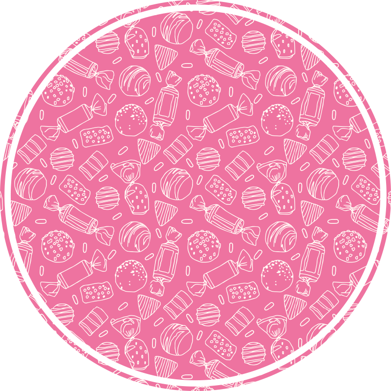 Cadny pink pattern kids vinyl carpet - TenStickers