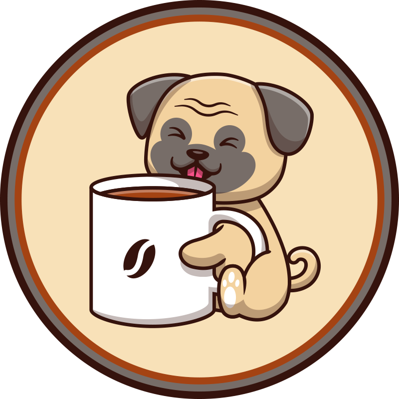Cute pug mug animal vinyl carpet - TenStickers