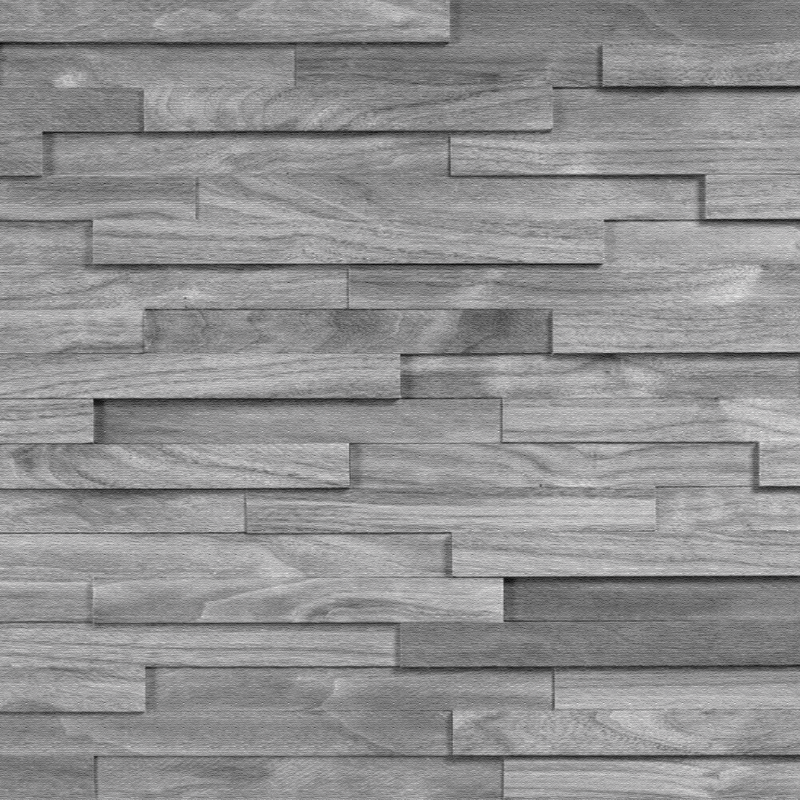 Grey panels wood effect vinyl carpet - TenStickers