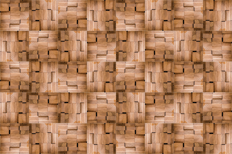 Natural texture design wood effect vinyl carpet - TenStickers