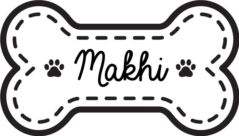 Dog bone shape custom vinyl carpet - TenStickers