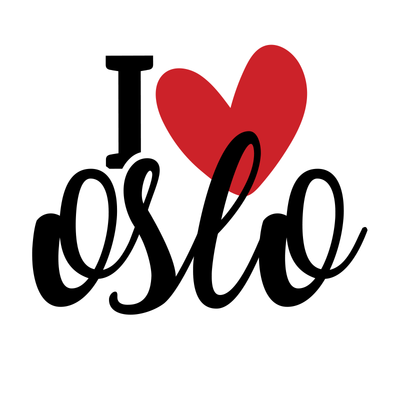 Heartfelt Oslo Love custom vinyl carpet - TenStickers
