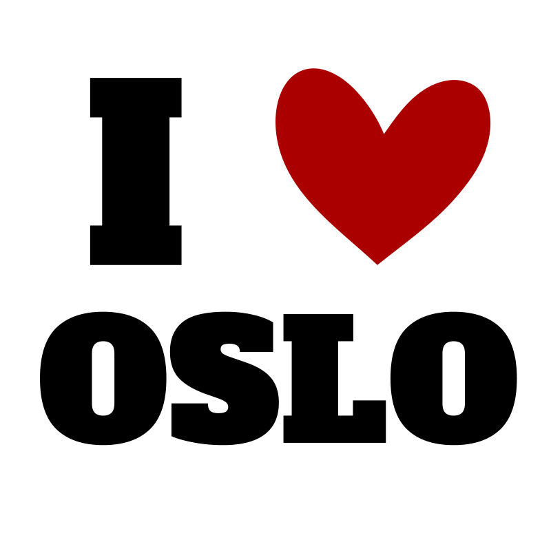 I Adore Oslo custom vinyl carpet - TenStickers
