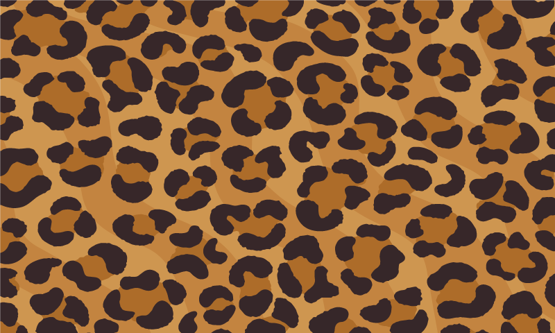 Jaguar skin animal print vinyl rug - TenStickers