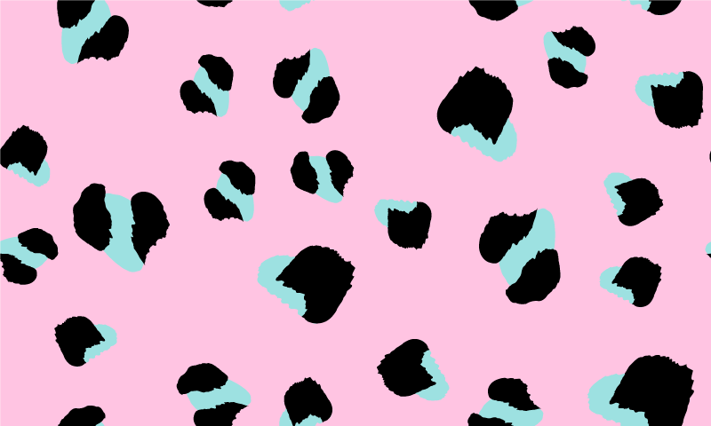 Bold leopard spots animal print vinyl carpet - TenStickers