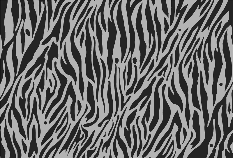 Zebra Pattern Stripes animal print vinyl carpet - TenStickers