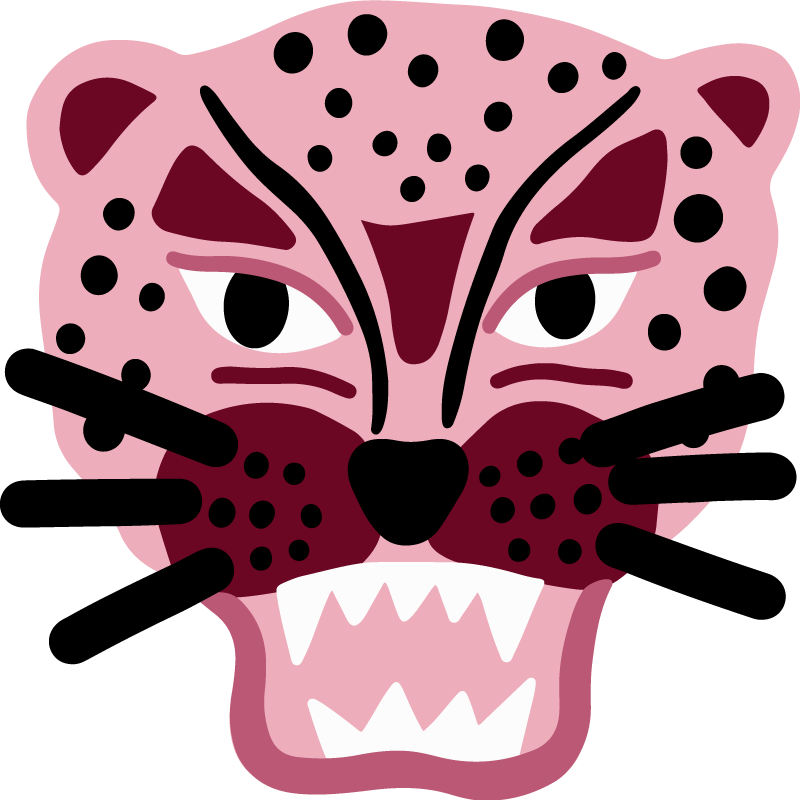 Fierce Leopard Head kids vinyl carpet - TenStickers