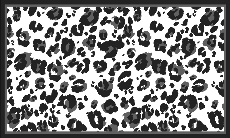 Black Spot Pattern animal print vinyl carpet - TenStickers
