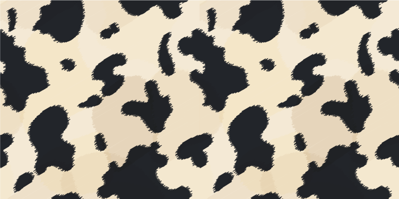 Cow Spot Pattern animal print vinyl carpet - TenStickers