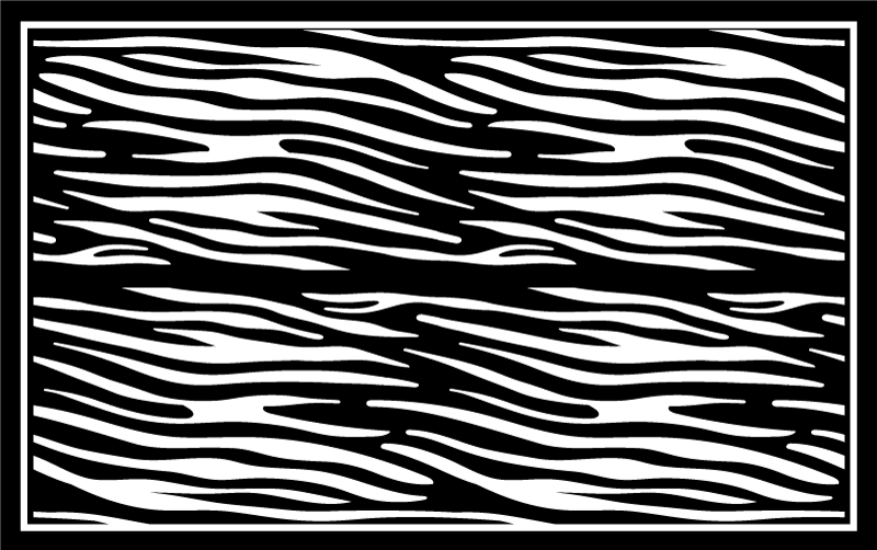 Striking Zebra Pattern animal print vinyl carpet - TenStickers
