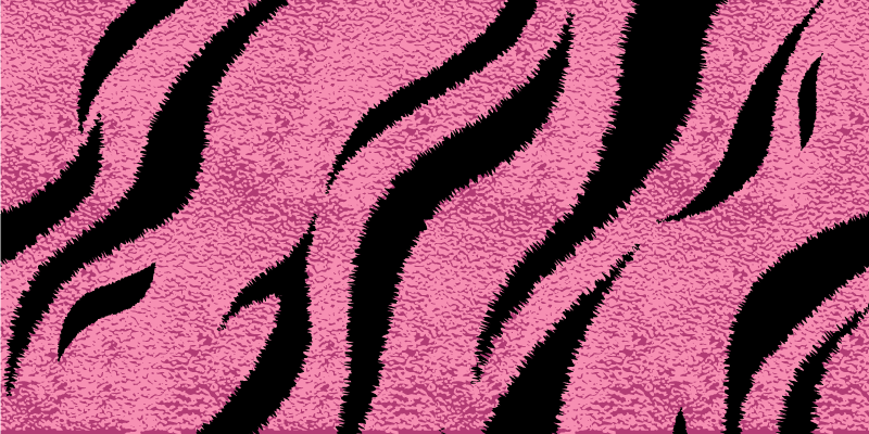 Pink Zebra Stripes animal print vinyl carpet - TenStickers