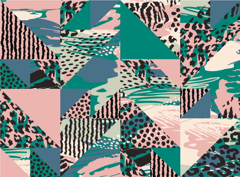 Geometric Layered Abstractions texture vinyl carpet - TenStickers