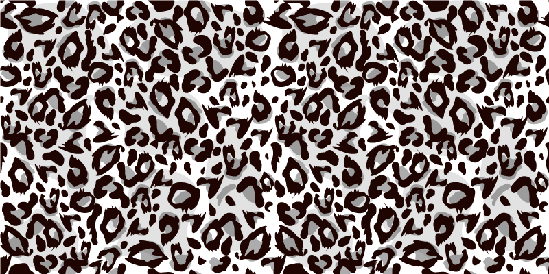 Leopard strokes motif animal print vinyl carpet - TenStickers