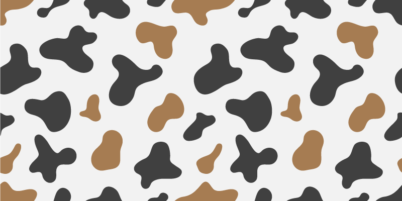 Animal print vinyl carpet cowhide design - TenStickers