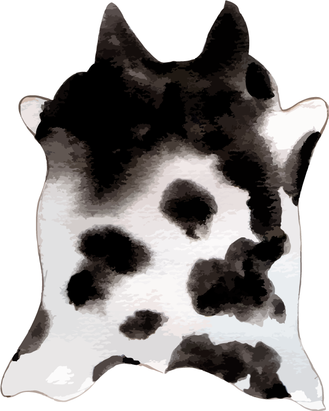 Animal print vinyl carpet cowhide inspiration - TenStickers