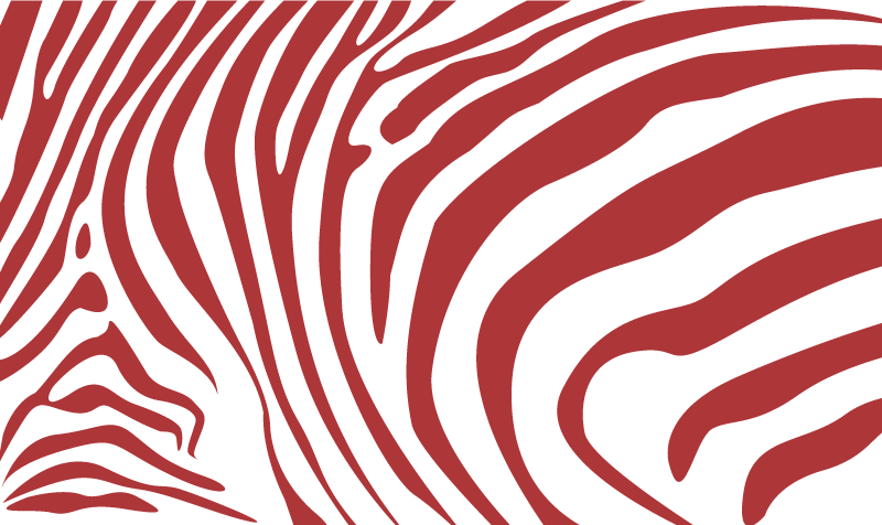 Striking Red Waves animal print vinyl carpet - TenStickers