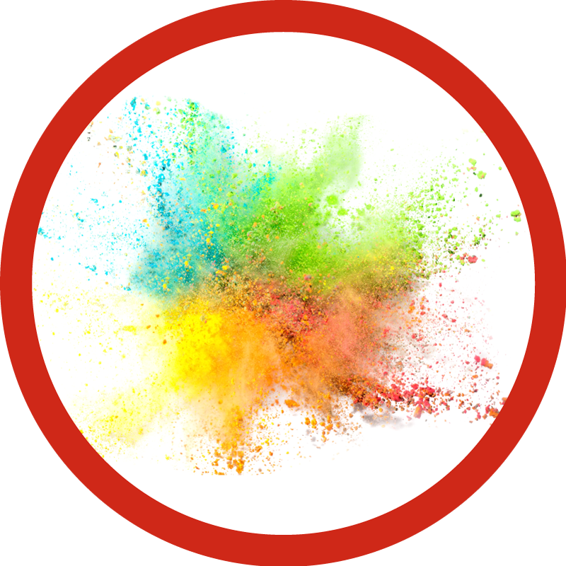 Colorful explosion effect bedroom vinyl carpet - TenStickers