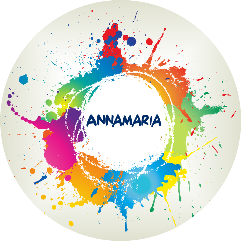 Splashes with name teen vinyl carpet - TenStickers