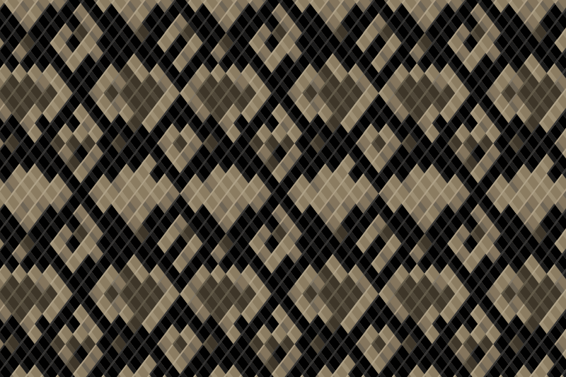 Black Geometric Pattern mosaic vinyl carpet - TenStickers